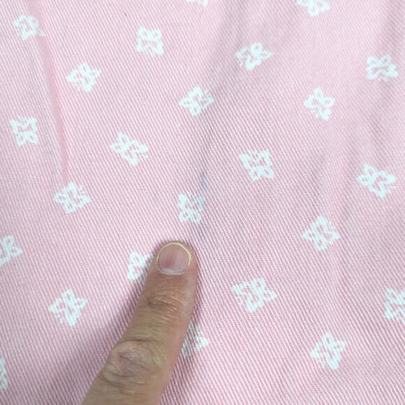 Vtg French Toast Jumper Dress Girls Sz 24m Pink Denim Butterfly 90s - Picture 4 of 7